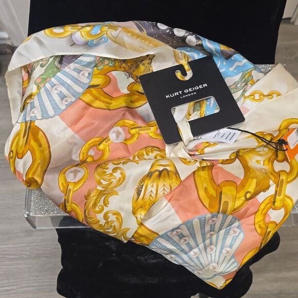 Kurt Geiger London Large Square Scarf - Picture 8 of 8